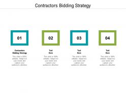 Contractors bidding strategy ppt powerpoint presentation portfolio ideas cpb