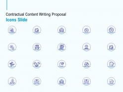 Contractual content writing proposal icons slide ppt powerpoint presentation icon rules
