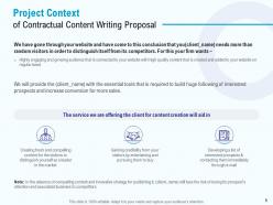 Contractual Content Writing Proposal Powerpoint Presentation Slides