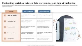 Contrasting Variation Between Data Warehousing And Data Virtualization