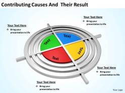 Contributing causes and  their result powerpoint diagram templates graphics 712