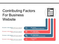Contributing Factors For Business Website