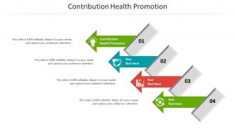 Contribution health promotion ppt powerpoint presentation model clipart cpb