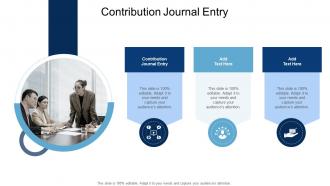 Contribution Journal Entry In Powerpoint And Google Slides Cpb