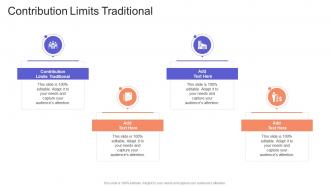 Contribution Limits Traditional In Powerpoint And Google Slides Cpb