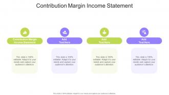Contribution Margin Income Statement In Powerpoint And Google Slides Cpb
