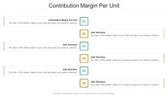 Contribution Margin Per Unit In Powerpoint And Google Slides Cpb
