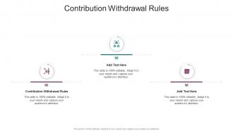 Contribution Withdrawal Rules In Powerpoint And Google Slides Cpb