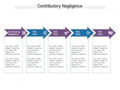 Contributory negligence ppt powerpoint presentation icon show cpb