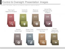 Control and oversight presentation images