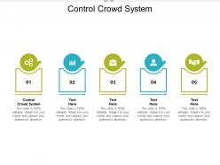 Control crowd system ppt powerpoint presentation file introduction cpb