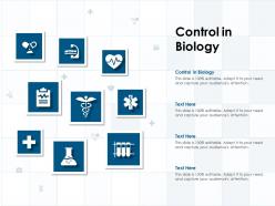 Control in biology ppt powerpoint presentation icon design templates