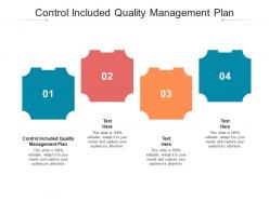 Control included quality management plan ppt powerpoint presentation model infographic template cpb