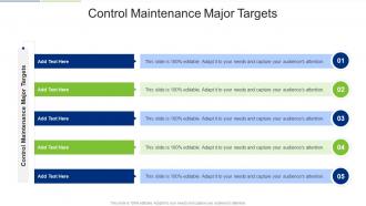 Control Maintenance Major Targets In Powerpoint And Google Slides Cpb