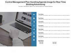 Control management plan handling agenda image for real time bidding advertising infographic template