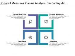 Control measures causal analysis secondary air quality standard