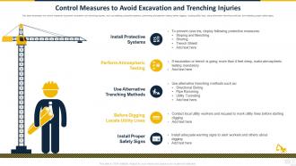 Control Measures To Avoid Excavation And Trenching Injuries Safety Program For Construction Site