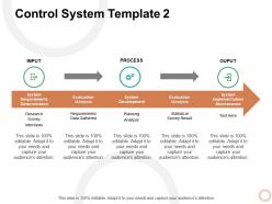 Control system evaluation ppt powerpoint presentation model guide