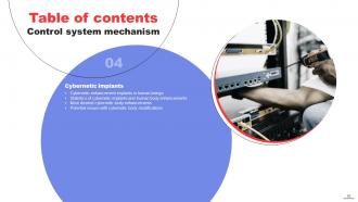 Control System Mechanism Powerpoint Presentation Slides Impressive Colorful