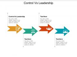 Control vs leadership ppt powerpoint presentation icon mockup cpb