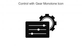 Control With Gear Monotone Icon In Powerpoint Pptx Png And Editable Eps Format