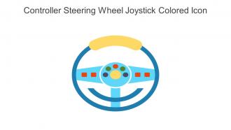 Controller Steering Wheel Joystick Colored Icon In Powerpoint Pptx Png And Editable Eps Format