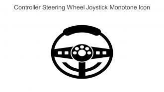 Controller Steering Wheel Joystick Monotone Icon In Powerpoint Pptx Png And Editable Eps Format
