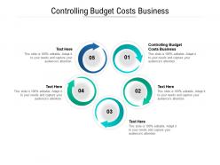 Controlling budget costs business ppt powerpoint presentation layouts show cpb