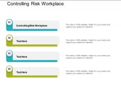 Controlling risk workplace ppt powerpoint presentation gallery pictures cpb