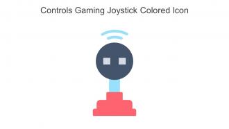 Controls Gaming Joystick Colored Icon In Powerpoint Pptx Png And Editable Eps Format