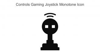 Controls Gaming Joystick Monotone Icon In Powerpoint Pptx Png And Editable Eps Format