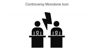 Controversy Monotone Icon In Powerpoint Pptx Png And Editable Eps Format