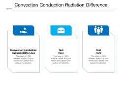 Convection conduction radiation difference ppt powerpoint presentation model outfit cpb