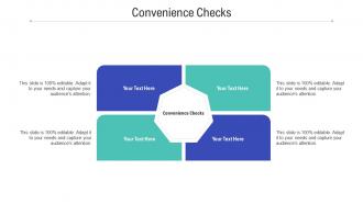 Convenience checks ppt powerpoint presentation pictures design ideas cpb