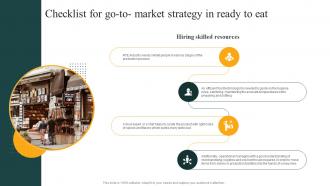 Convenience Food Industry Report Checklist For Go To Market Strategy In Ready To Eat