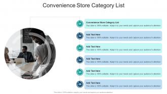 Convenience Store Category List In Powerpoint And Google Slides Cpb