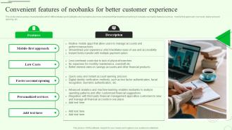 Convenient Features Of Neobanks M Banking For Enhancing Customer Experience Fin SS V