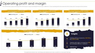 Convenient Food Company Profile Operating Profit And Margin Ppt Infographic Template