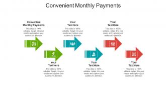 Convenient monthly payments ppt powerpoint presentation professional format cpb