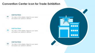 Convention Center Icon For Trade Exhibition