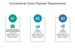 Conventional down payment requirements ppt powerpoint presentation outline professional cpb