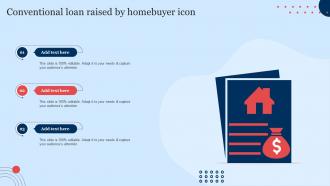 Conventional Loan Raised By Homebuyer Icon