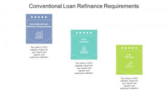 Conventional loan refinance requirements ppt powerpoint presentation slides design cpb