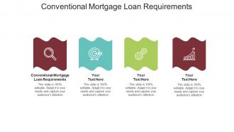 Conventional mortgage loan requirements ppt powerpoint presentation infographics information cpb
