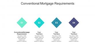 Conventional mortgage requirements ppt powerpoint presentation infographic template visual aids cpb