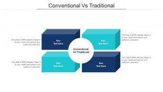 Conventional Vs Traditional Ppt Powerpoint Presentation Pictures Model Cpb