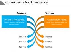 Convergence and divergence example of ppt presentation