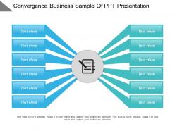 Convergence business sample of ppt presentation