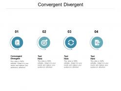 Convergent divergent ppt powerpoint presentation styles portfolio cpb