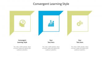 Convergent learning style ppt powerpoint presentation file grid cpb